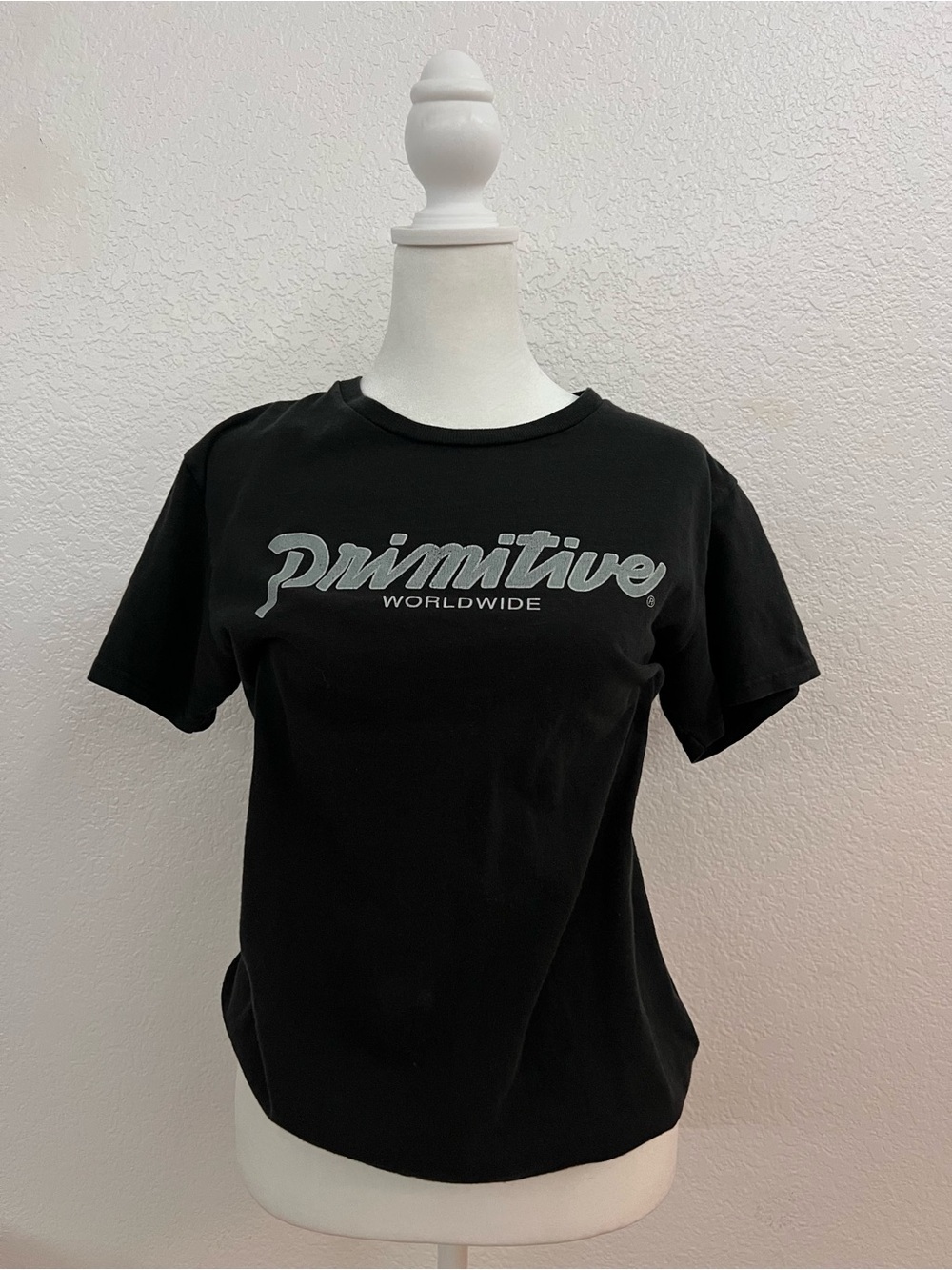Primitive Worldwide Black Logo Graphic Tee Size Small Streetwear Skate Shirt